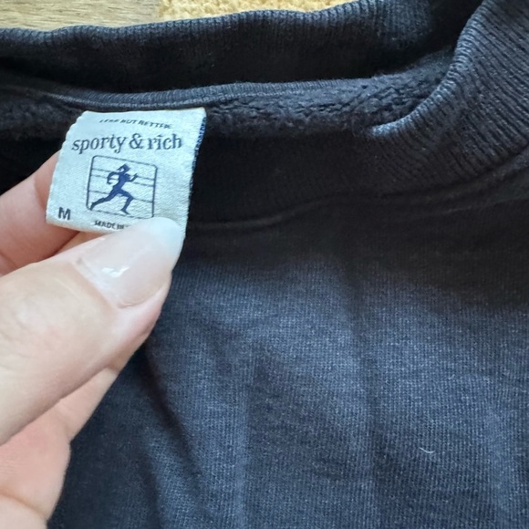🍂Sporty & Rich Athletic Team Crewneck - Black - Picture 13 of 13